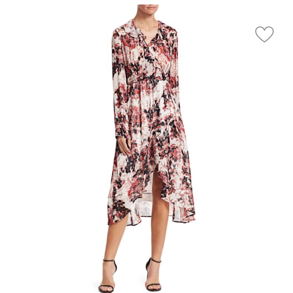 Iro Garden Ruffle Wrap Dress Size 42 (10)